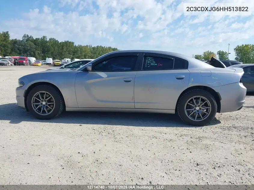 2017 DODGE CHARGER VIN 2C3CDXJG6HH513822 — фото 14