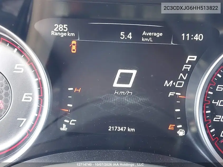 2017 DODGE CHARGER VIN 2C3CDXJG6HH513822 — фото 15