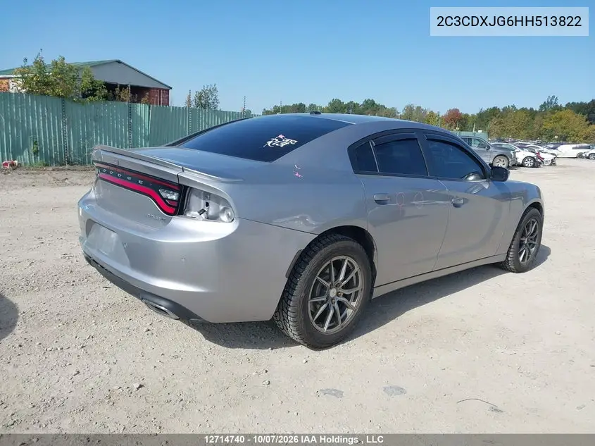 2017 DODGE CHARGER VIN 2C3CDXJG6HH513822 — фото 4