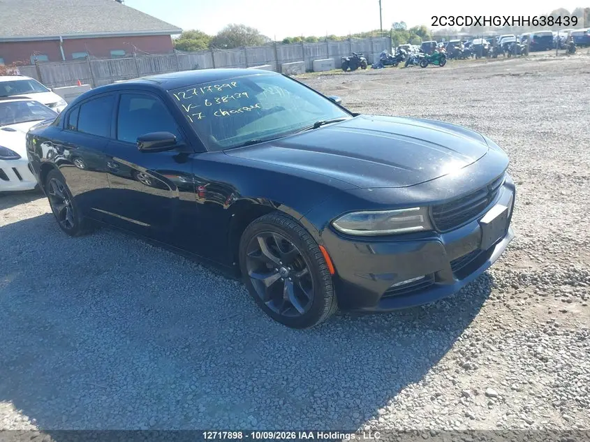 DODGE CHARGER 2017, VIN 2C3CDXHGXHH638439