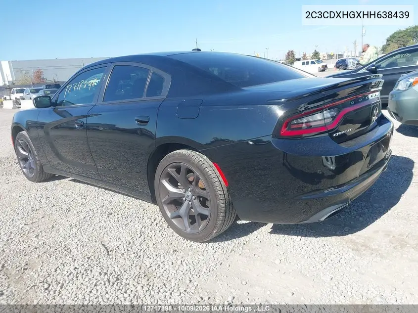 2017 DODGE CHARGER VIN 2C3CDXHGXHH638439 — фото 3