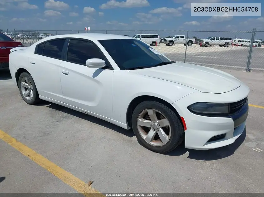 DODGE CHARGER 2017, VIN 2C3CDXBG2HH654708