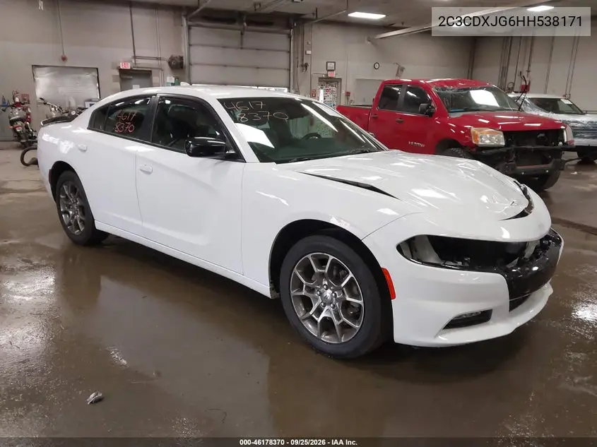 DODGE CHARGER 2017, VIN 2C3CDXJG6HH538171