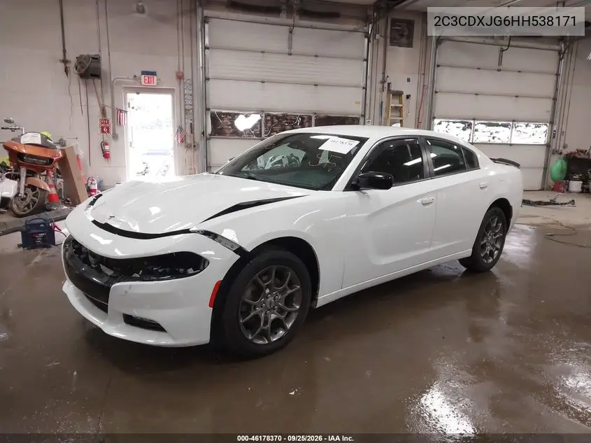 2017 DODGE CHARGER VIN 2C3CDXJG6HH538171 — фото 2