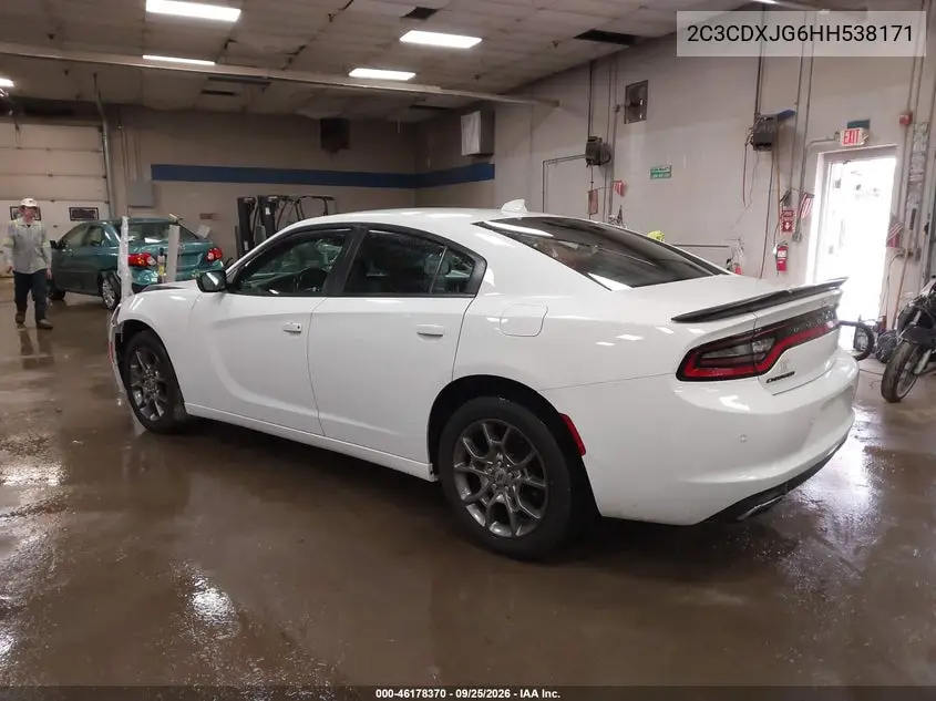 2017 DODGE CHARGER VIN 2C3CDXJG6HH538171 — фото 3