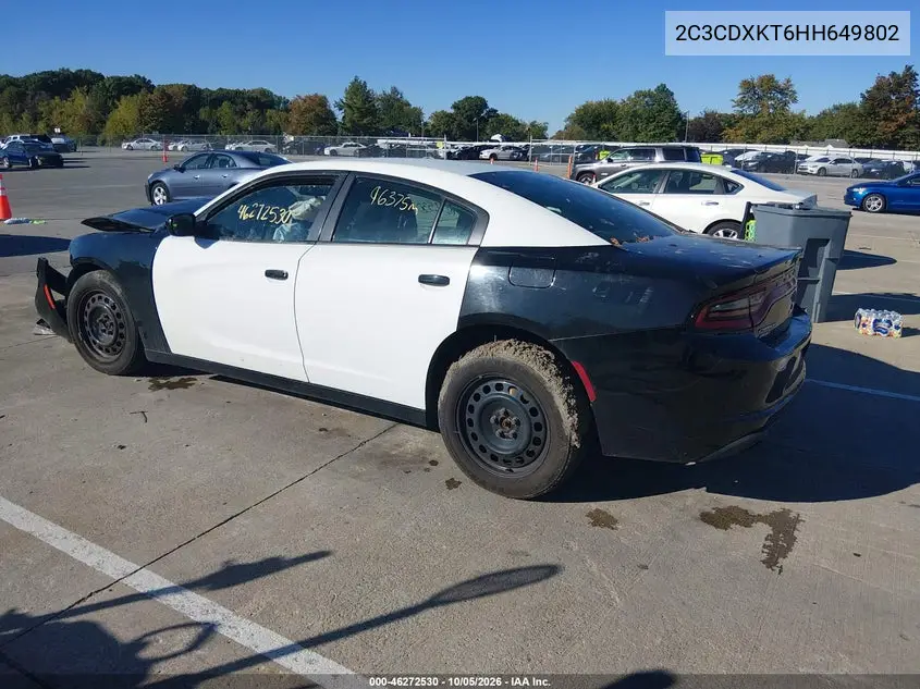 2017 DODGE CHARGER VIN 2C3CDXKT6HH649802 — фото 3