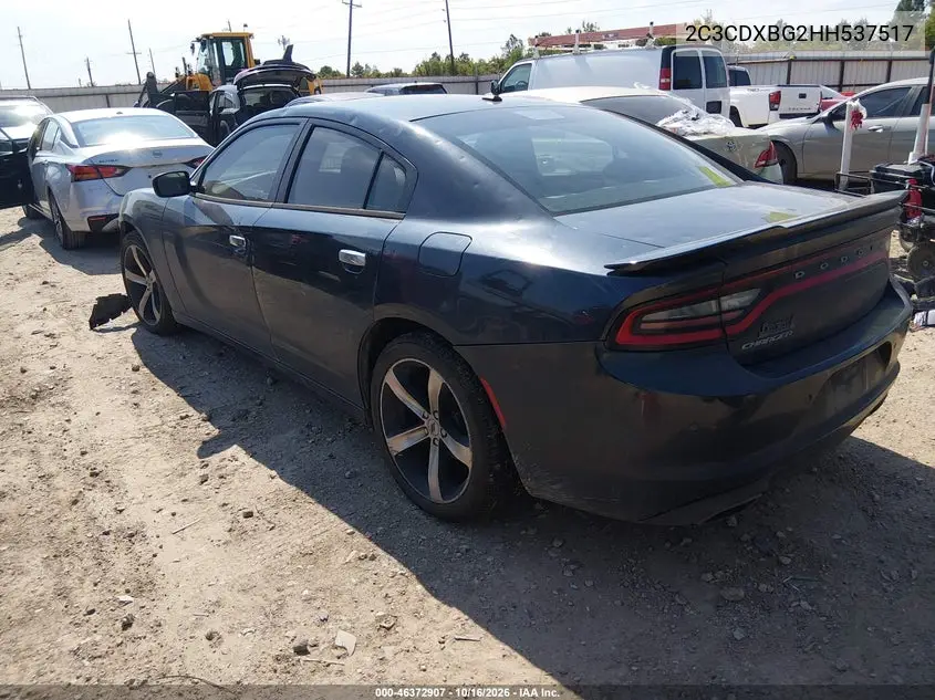 2017 DODGE CHARGER VIN 2C3CDXBG2HH537517 — фото 3