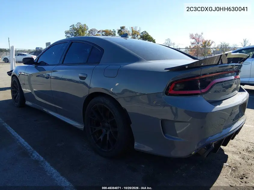 2017 DODGE CHARGER VIN 2C3CDXGJ0HH630041 — фото 3