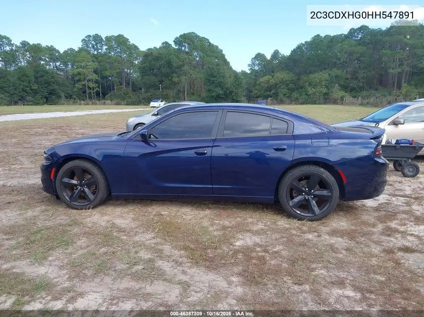 2017 DODGE CHARGER VIN 2C3CDXHG0HH547891 — фото 14