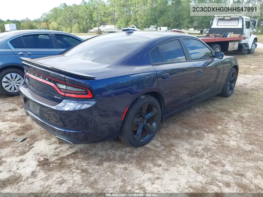 2017 DODGE CHARGER VIN 2C3CDXHG0HH547891 — фото 4