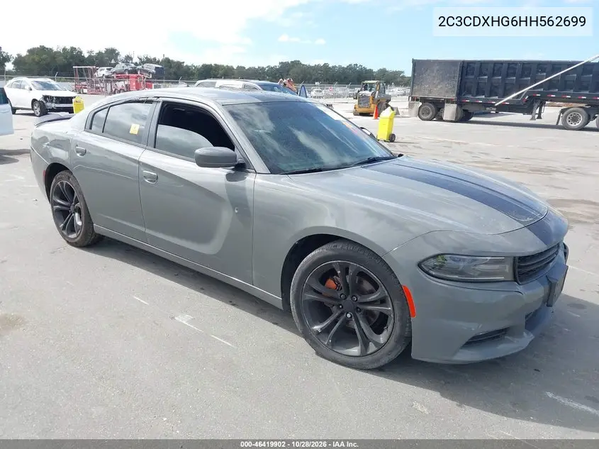 DODGE CHARGER 2017, VIN 2C3CDXHG6HH562699