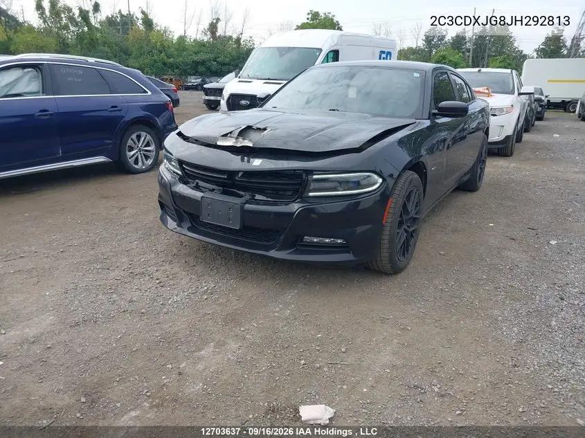 2018 DODGE CHARGER VIN 2C3CDXJG8JH292813 — фото 2