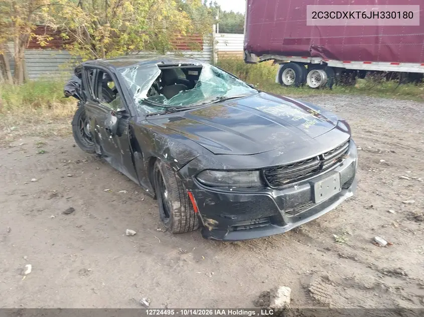 DODGE CHARGER 2018, VIN 2C3CDXKT6JH330180
