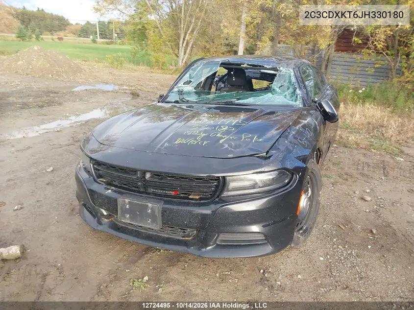 2018 DODGE CHARGER VIN 2C3CDXKT6JH330180 — фото 11