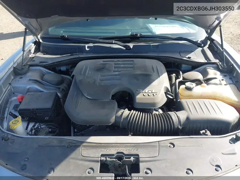 2018 DODGE CHARGER VIN 2C3CDXBG6JH303550 — фото 10
