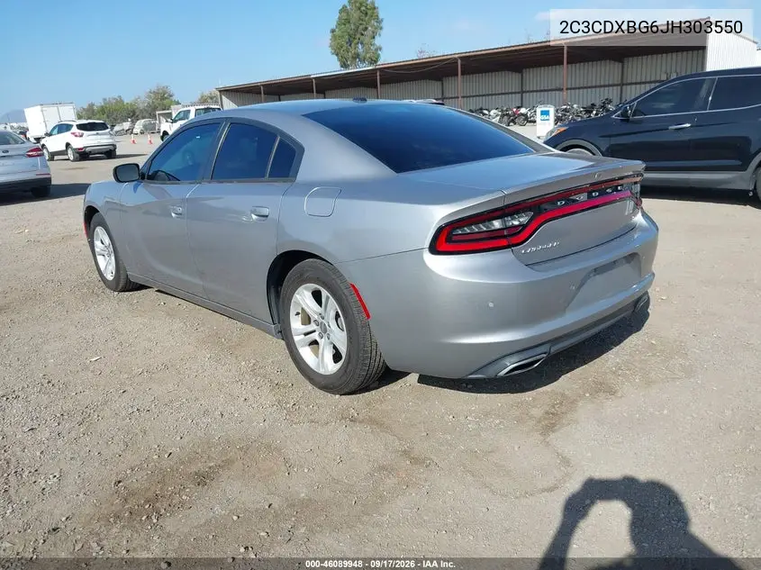 2018 DODGE CHARGER VIN 2C3CDXBG6JH303550 — фото 3