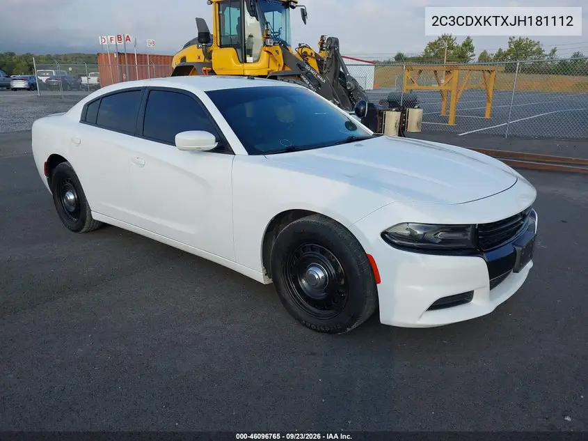 DODGE CHARGER 2018, VIN 2C3CDXKTXJH181112
