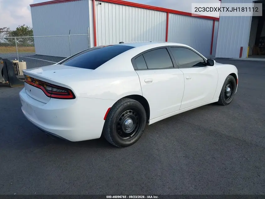2018 DODGE CHARGER VIN 2C3CDXKTXJH181112 — фото 4