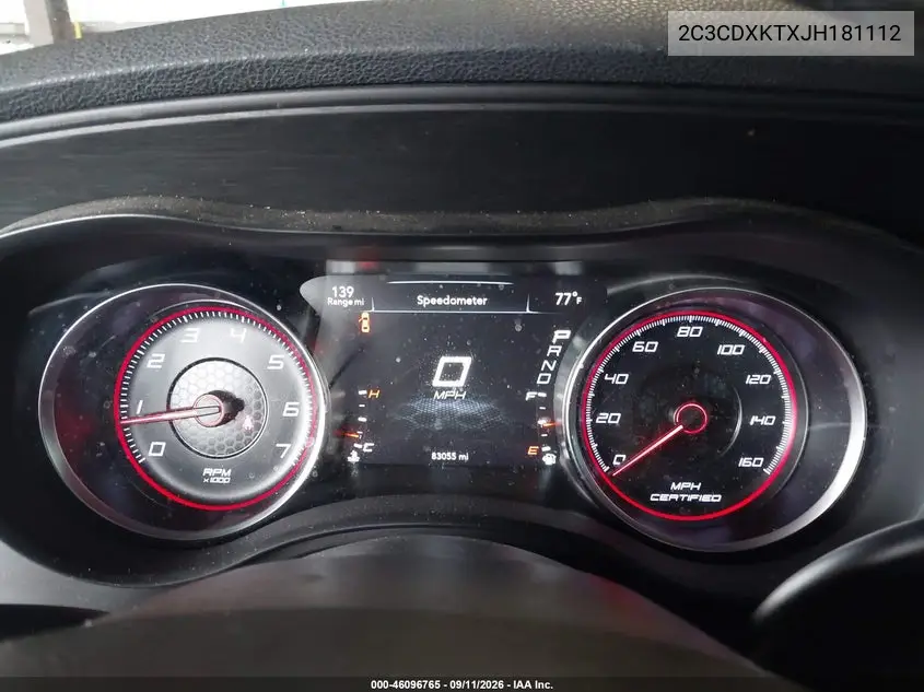 2018 DODGE CHARGER VIN 2C3CDXKTXJH181112 — фото 7