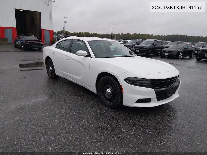 DODGE CHARGER 2018, VIN 2C3CDXKTXJH181157