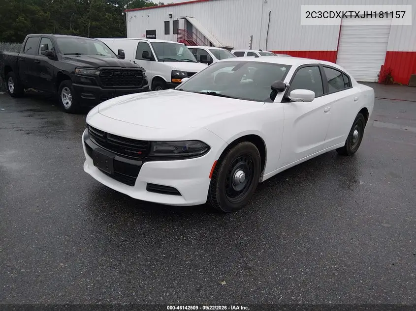 2018 DODGE CHARGER VIN 2C3CDXKTXJH181157 — фото 2