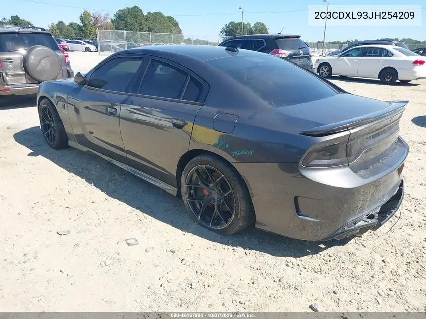 2018 DODGE CHARGER VIN 2C3CDXL93JH254209 — фото 3