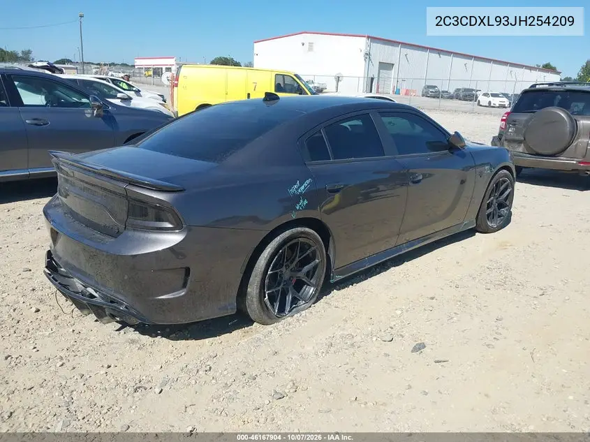 2018 DODGE CHARGER VIN 2C3CDXL93JH254209 — фото 4