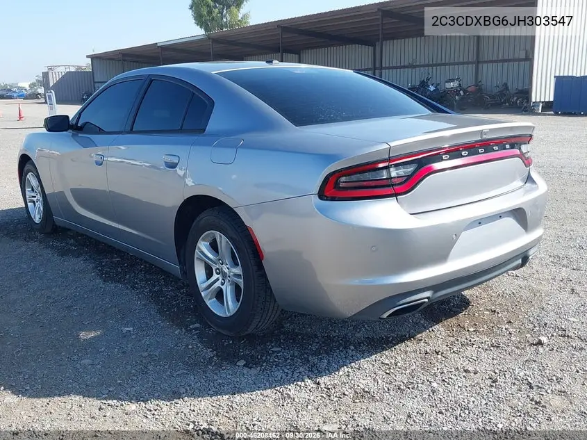 2018 DODGE CHARGER VIN 2C3CDXBG6JH303547 — фото 3