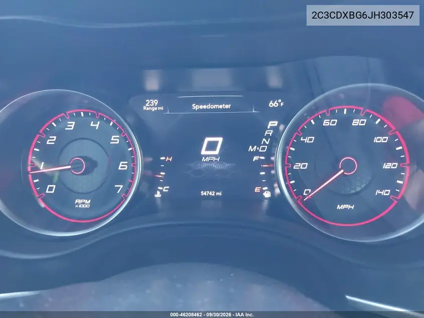 2018 DODGE CHARGER VIN 2C3CDXBG6JH303547 — фото 7