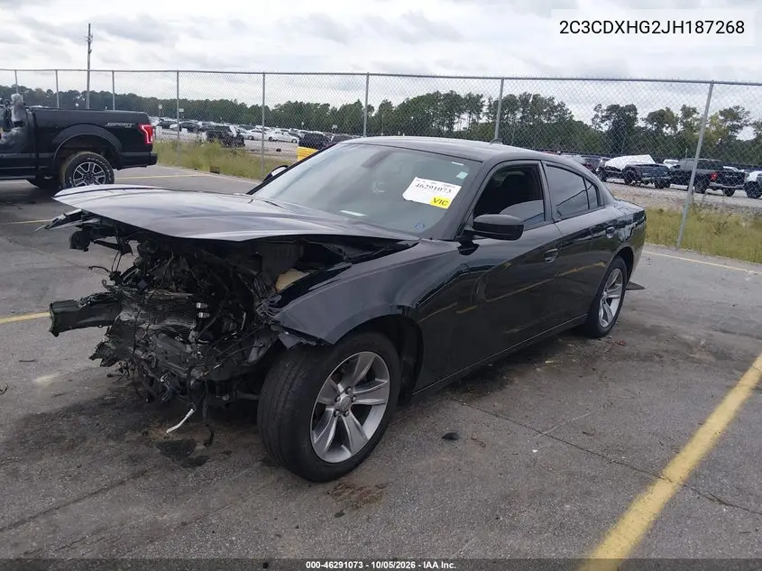 2018 DODGE CHARGER VIN 2C3CDXHG2JH187268 — фото 2