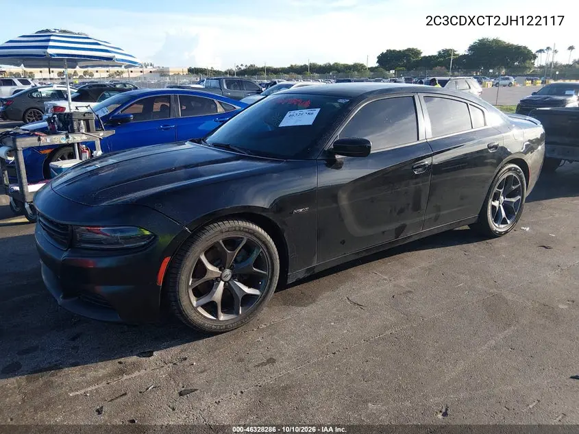 2018 DODGE CHARGER VIN 2C3CDXCT2JH122117 — фото 2