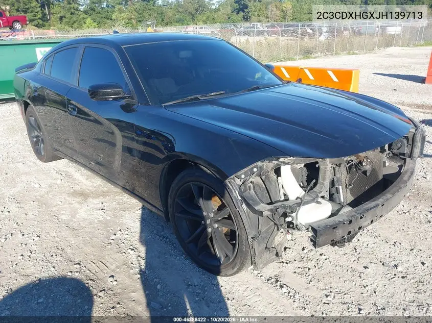 DODGE CHARGER 2018, VIN 2C3CDXHGXJH139713