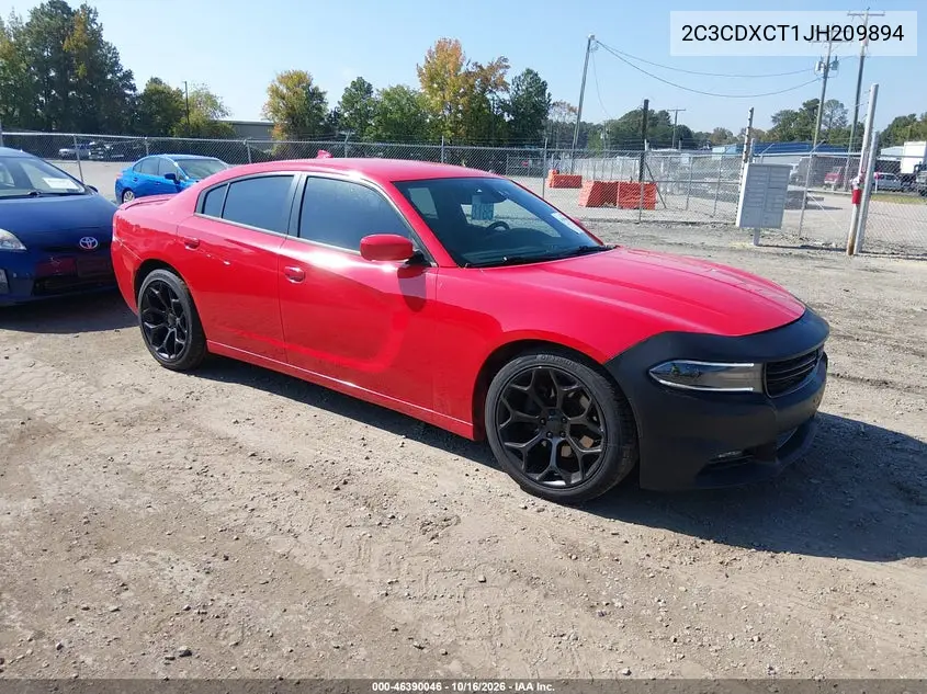 DODGE CHARGER 2018, VIN 2C3CDXCT1JH209894