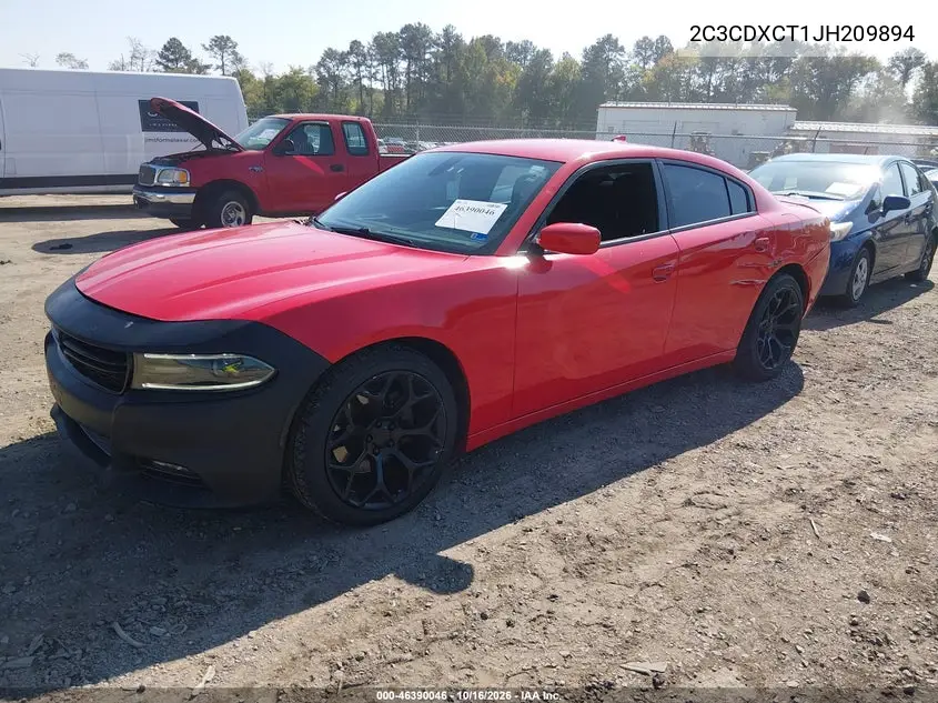 2018 DODGE CHARGER VIN 2C3CDXCT1JH209894 — фото 2