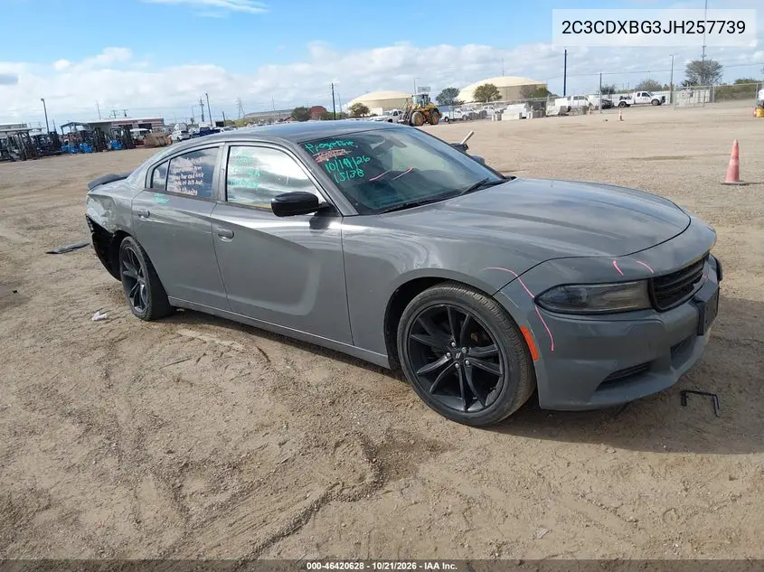 DODGE CHARGER 2018, VIN 2C3CDXBG3JH257739