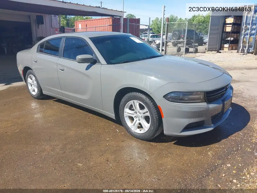 DODGE CHARGER 2019, VIN 2C3CDXBG0KH684863