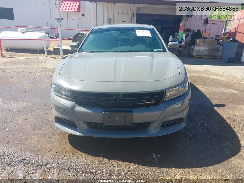 2019 DODGE CHARGER VIN 2C3CDXBG0KH684863 — фото 14