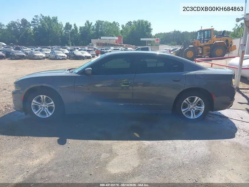 2019 DODGE CHARGER VIN 2C3CDXBG0KH684863 — фото 16