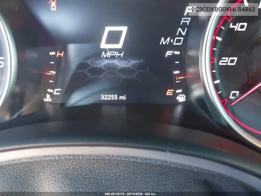 2019 DODGE CHARGER VIN 2C3CDXBG0KH684863 — фото 17