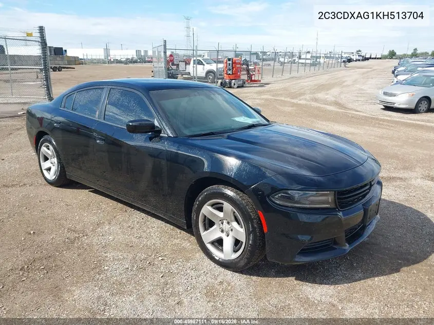 DODGE CHARGER 2019, VIN 2C3CDXAG1KH513704