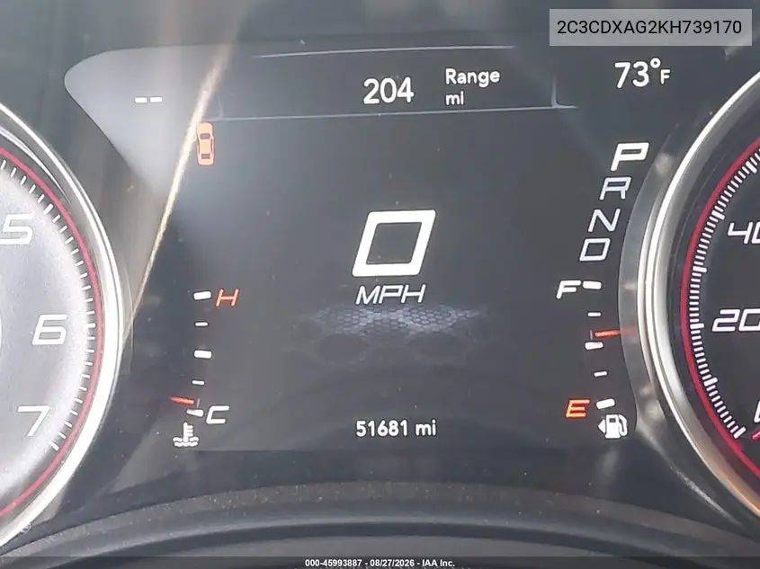 2019 DODGE CHARGER VIN 2C3CDXAG2KH739170 — фото 20