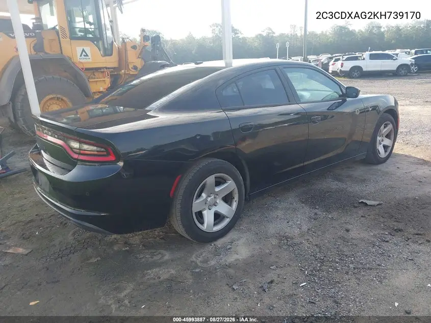 2019 DODGE CHARGER VIN 2C3CDXAG2KH739170 — фото 4