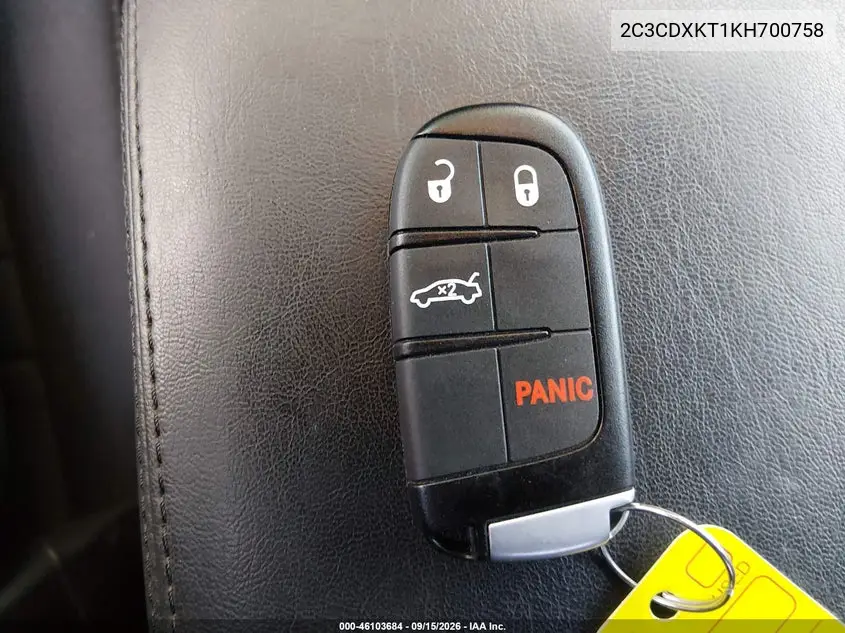 2019 DODGE CHARGER VIN 2C3CDXKT1KH700758 — фото 11