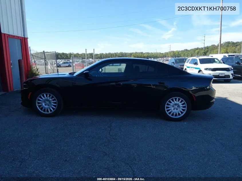 2019 DODGE CHARGER VIN 2C3CDXKT1KH700758 — фото 19