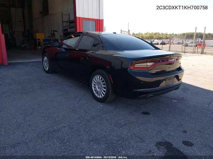 2019 DODGE CHARGER VIN 2C3CDXKT1KH700758 — фото 3