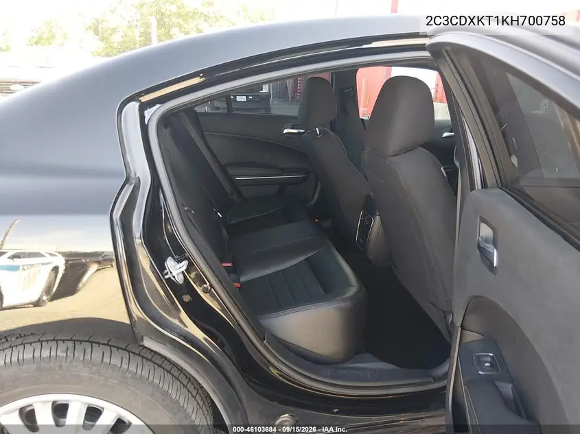 2019 DODGE CHARGER VIN 2C3CDXKT1KH700758 — фото 8