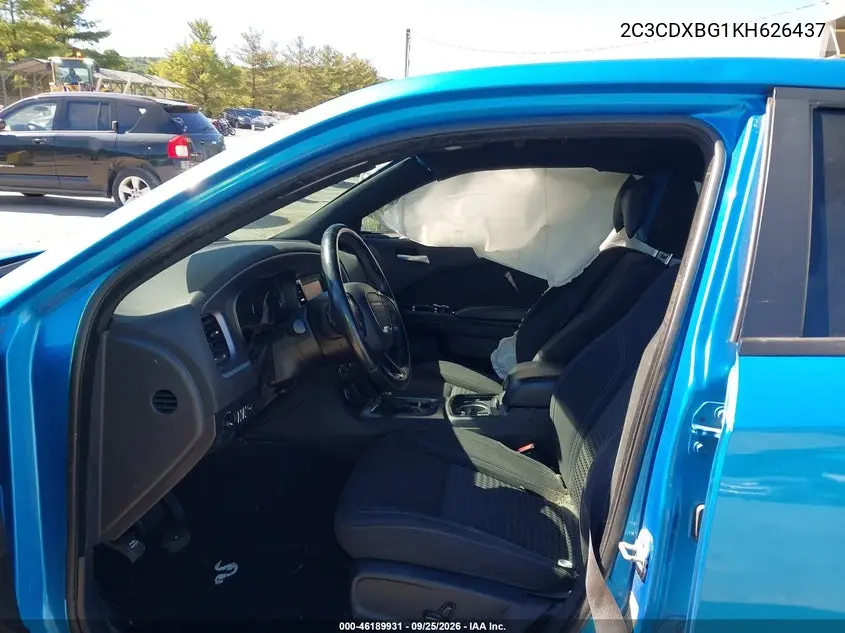 2019 DODGE CHARGER VIN 2C3CDXBG1KH626437 — фото 5