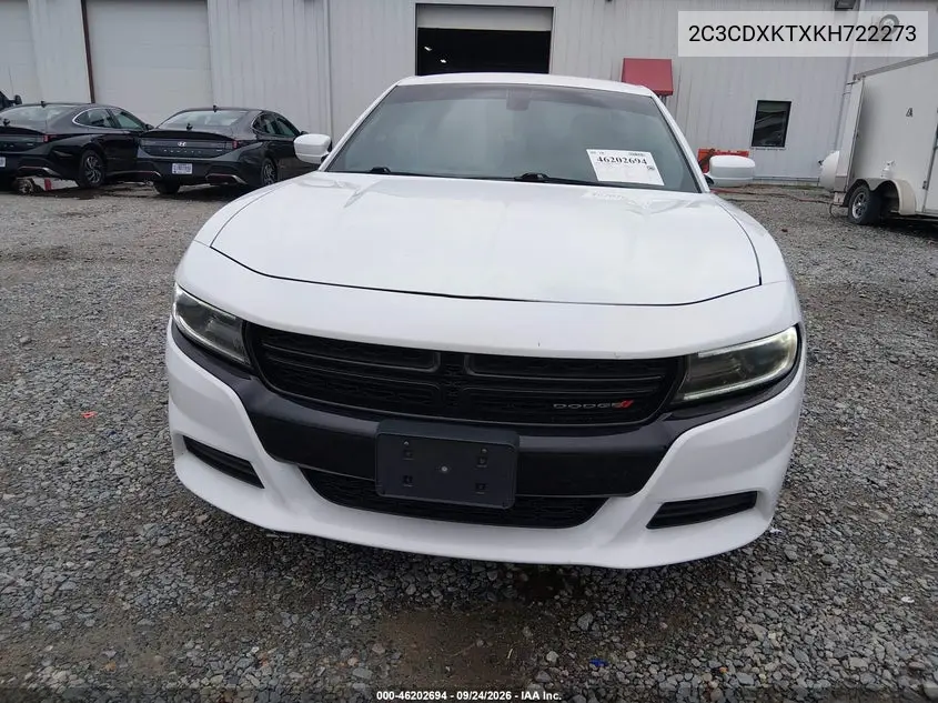 2019 DODGE CHARGER VIN 2C3CDXKTXKH722273 — фото 12