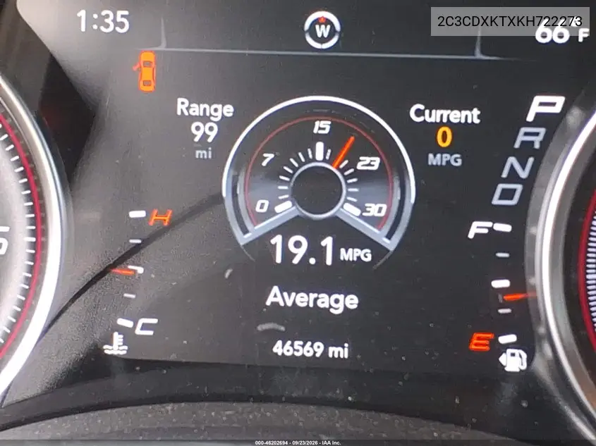 2019 DODGE CHARGER VIN 2C3CDXKTXKH722273 — фото 15