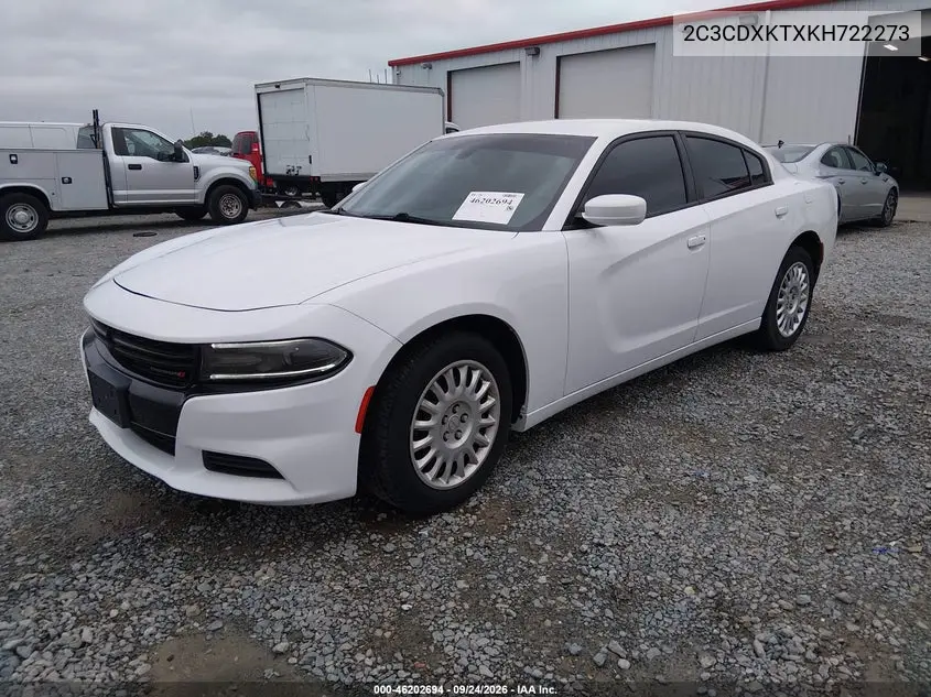 2019 DODGE CHARGER VIN 2C3CDXKTXKH722273 — фото 2
